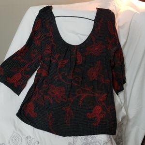 Lucky Brand top houndstooth top